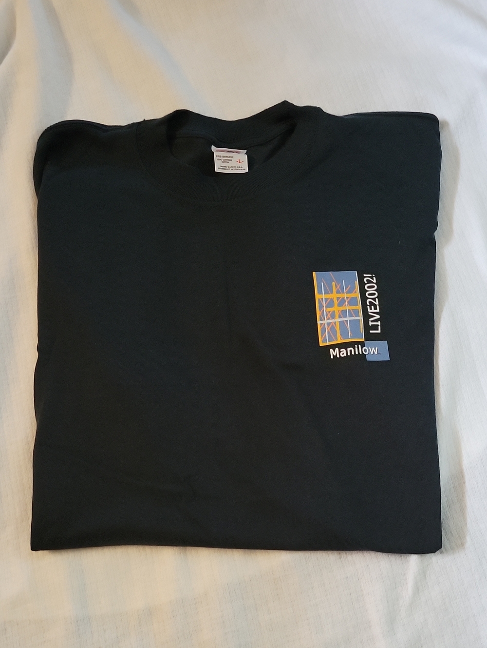 Barry Manilow 2002 Concert T-shirt Large Mint Condition